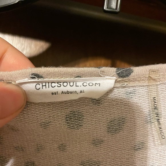 Cream dot printed tee - Picture 3 of 4